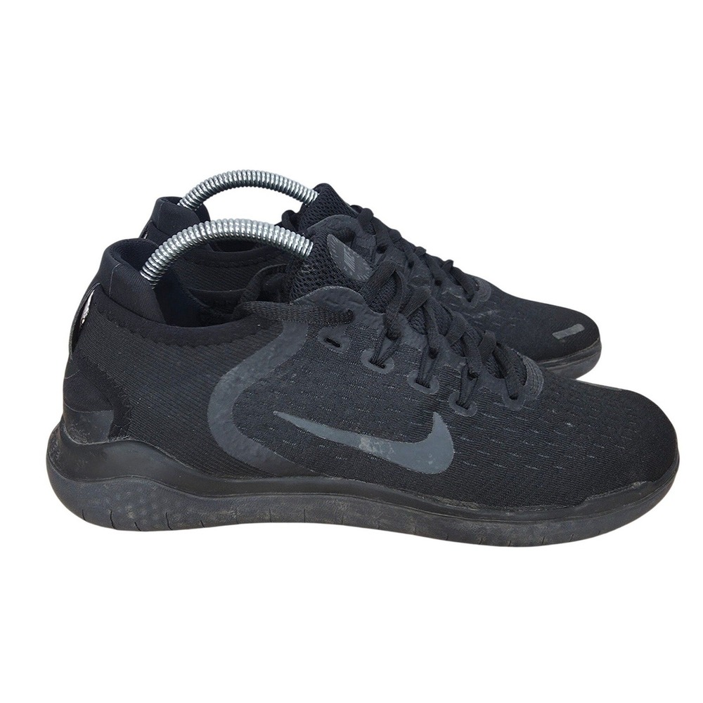 Nike Free RN 2018 Running Shoes Mens 9 Black Anthracite Sneakers 942836-002